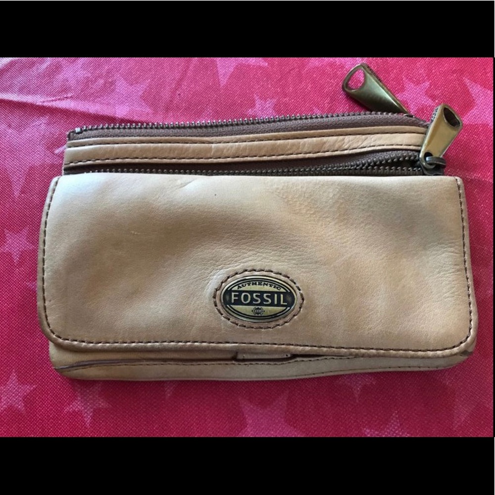 Fossil leather wallet